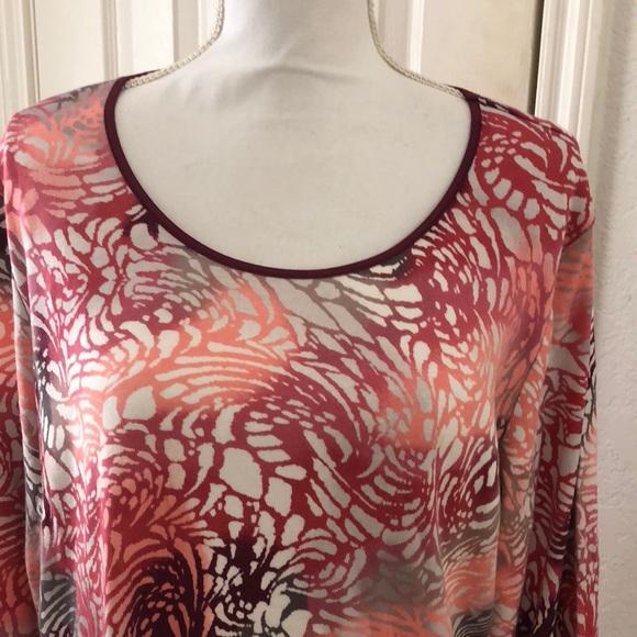 JM Collection Plus Size Three-Quarter-Sleeve - Picture 5 of 7